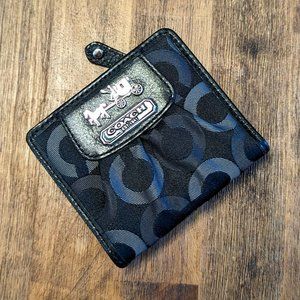 Coach Small Black Wallet